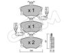 CIFAM 822-030-2 Brake Pad Set, disc brake